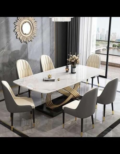 Unique quality marble dining set For sale at ojoalaba