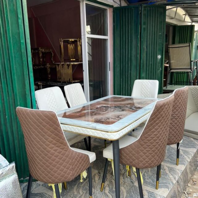 Unique quality marble dining set For sale at ojoalaba