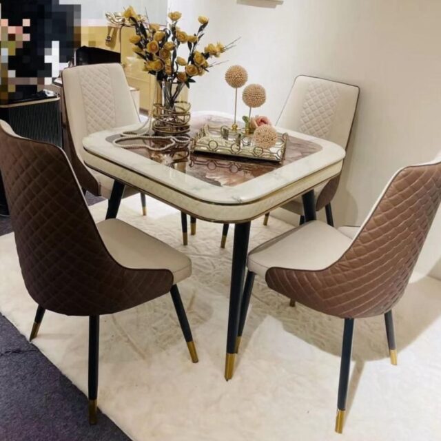 Unique quality marble dining set For sale at ojoalaba