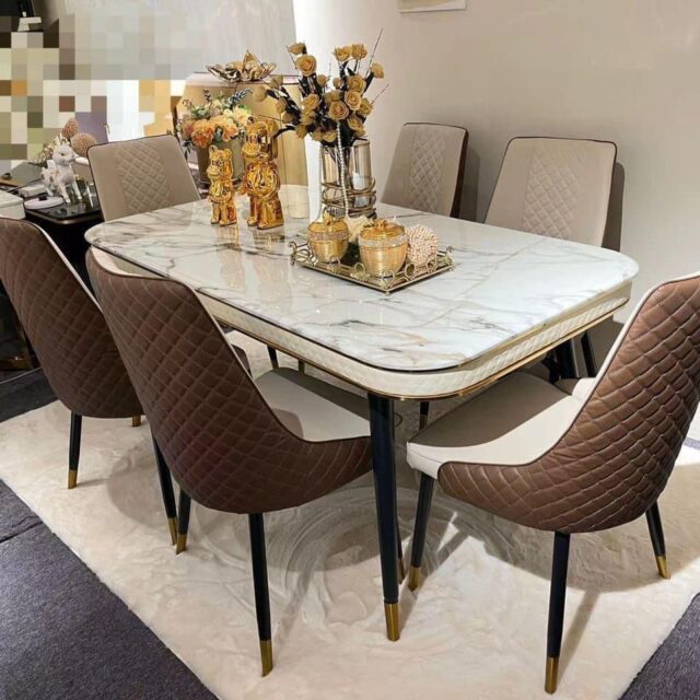 Unique quality marble dining set For sale at ojoalaba