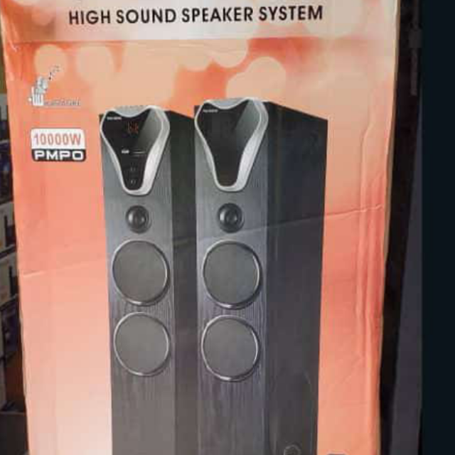 High sound speaker system with microphone and remote for sale at mushin Lag