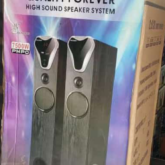 High sound speaker system with microphone and remote for sale at mushin Lag