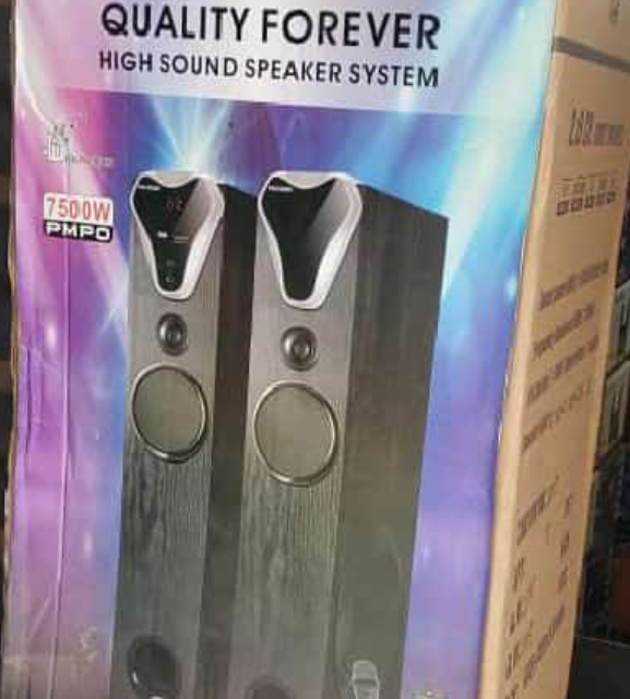 High sound speaker system with microphone and remote for sale at mushin Lag