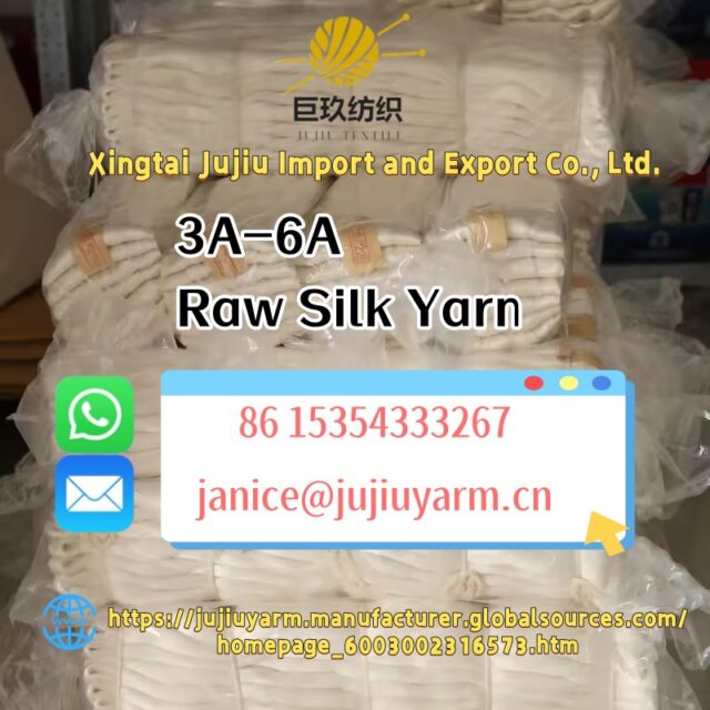 Manufactory 100% Raw Mulberry Silk Yarn 2A-6A Grade Whatsapp: +86 15354333267