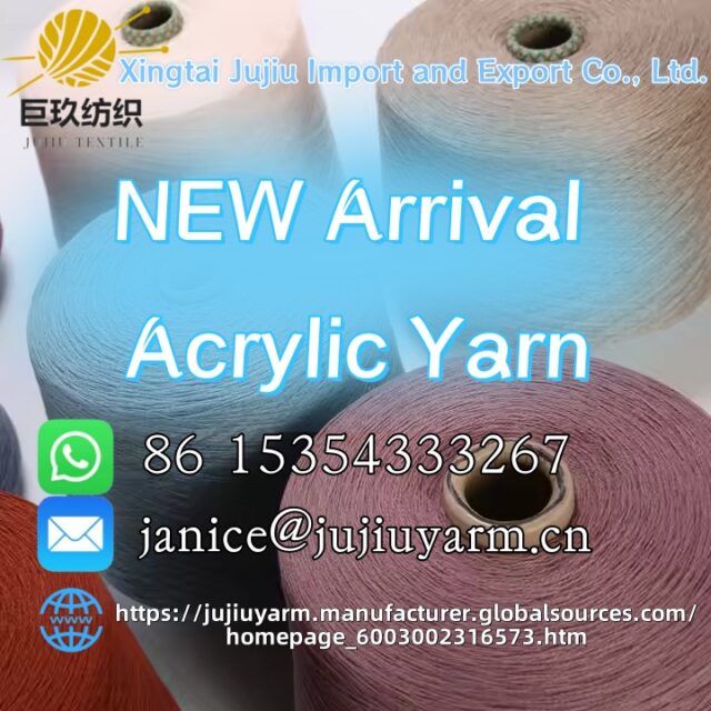 Chinese Factory Soft 100% Acrylic Yarn Whatsapp: +86 15354333267