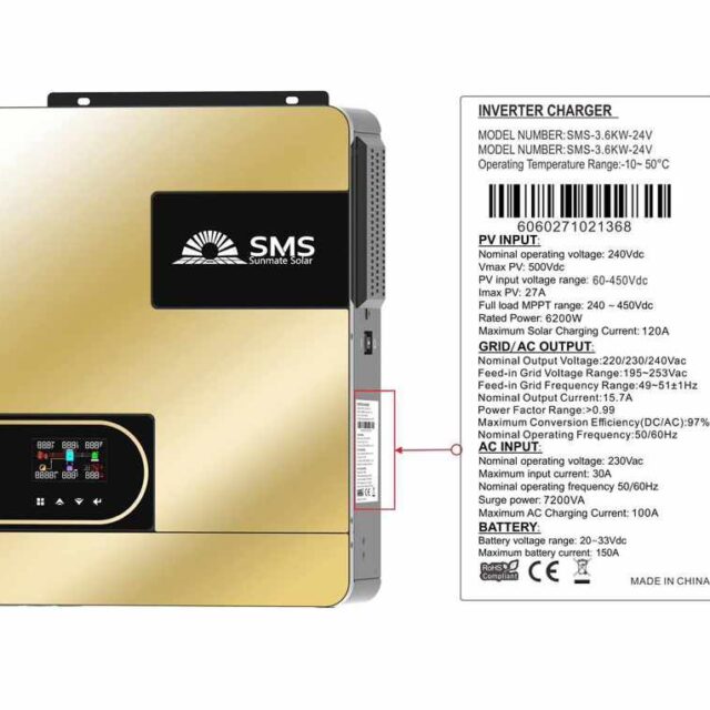 3.6kva SMS hybrid inverter